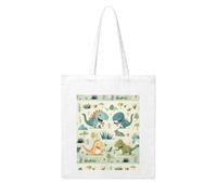Gpkgsigt Cute little baby dinosaur Printing Woman Canvas Tote Bag Strong and durable for traveling, shopping, Daily One Size