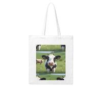 Gpkgsigt Cute little cow Printing Woman Canvas Tote Bag Strong and durable for traveling, shopping, Daily One Size
