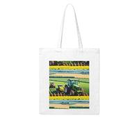 Gpkgsigt Farm Tractor Harvest Printing Woman Canvas Tote Bag Strong and durable for traveling, shopping, Daily One Size