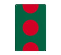 Gpkgsigt Flag of Bangladesh Printing Tin decorative painting 8x12in Made of tinplate, wear-resistant and durable