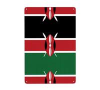 Gpkgsigt Flag of Kenya Printing Tin decorative painting 8x12in Made of tinplate, wear-resistant and durable