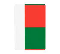 Gpkgsigt Flag of Madagascar Printing Tin decorative painting 8x12in Made of tinplate, wear-resistant and durable
