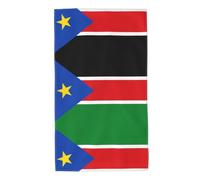 Gpkgsigt Flag of South Sudan Printing Towel Towels 27.5x16in Skin-Friendly Absorbent Fluffy and Soft for Bathroom, Beach, Outdoors