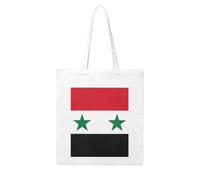 Gpkgsigt Flag of the Syrian Arab Republic Printing Woman Canvas Tote Bag Strong and durable for traveling, shopping, Daily One Size