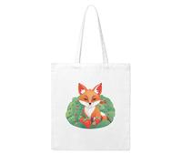 Gpkgsigt Fox in the Strawberry Field Printing Woman Canvas Tote Bag Strong and durable for traveling, shopping, Daily One Size