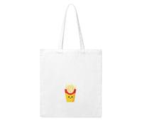 Gpkgsigt French fries in cartoon cup Printing Woman Canvas Tote Bag Strong and durable for traveling, shopping, Daily One Size