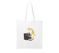 Gpkgsigt Giraffe playing the piano Printing Woman Canvas Tote Bag Strong and durable for traveling, shopping, Daily One Size