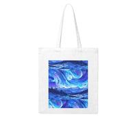 Gpkgsigt Gorgeous Northern Lights Printing Woman Canvas Tote Bag Strong and durable for traveling, shopping, Daily One Size