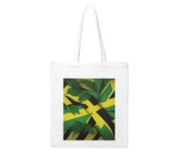 Gpkgsigt Jamaica Flag Leaves Printing Woman Canvas Tote Bag Strong and durable for traveling, shopping, Daily One Size