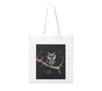 Gpkgsigt Late Night Owl Printing Woman Canvas Tote Bag Strong and durable for traveling, shopping, Daily One Size