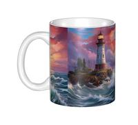 Gpkgsigt lighthouse diamond painting Printing mug ceramic Mugs for cappuccino, latte, cereal, yogurt, milk, hot or cold drinks Micro-wave oven