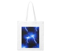 Gpkgsigt Lightning Storm Printing Woman Canvas Tote Bag Strong and durable for traveling, shopping, Daily One Size