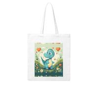 Gpkgsigt Little Dinosaur in Green Grass Printing Woman Canvas Tote Bag Strong and durable for traveling, shopping, Daily One Size