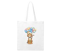 Gpkgsigt Little tiger selling balloons Printing Woman Canvas Tote Bag Strong and durable for traveling, shopping, Daily One Size