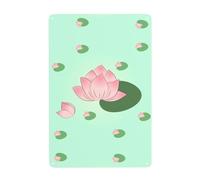 Gpkgsigt Lotus flowers waiting to bloom Printing Tin decorative painting 8x12in Made of tinplate, wear-resistant and durable