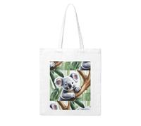 Gpkgsigt lovely Koala Printing Woman Canvas Tote Bag Strong and durable for traveling, shopping, Daily One Size