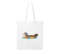 Gpkgsigt Mandarin ducks playing happily Printing Woman Canvas Tote Bag Strong and durable for traveling, shopping, Daily One Size