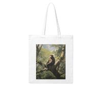 Gpkgsigt Monkey sitting on a tree Printing Woman Canvas Tote Bag Strong and durable for traveling, shopping, Daily One Size