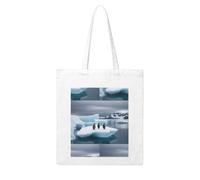 Gpkgsigt Penguins On The Iceberg Printing Woman Canvas Tote Bag Strong and durable for traveling, shopping, Daily One Size