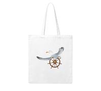 Gpkgsigt Seagull at the helm Printing Woman Canvas Tote Bag Strong and durable for traveling, shopping, Daily One Size