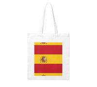Gpkgsigt Spanish flag Printing Woman Canvas Tote Bag Strong and durable for traveling, shopping, Daily One Size