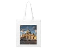 Gpkgsigt St Peter's Basilica Printing Woman Canvas Tote Bag Strong and durable for traveling, shopping, Daily One Size