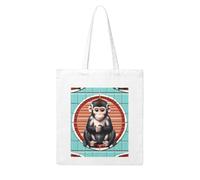 Gpkgsigt The silent monkey Printing Woman Canvas Tote Bag Strong and durable for traveling, shopping, Daily One Size
