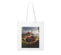 Gpkgsigt Tractor farm Printing Woman Canvas Tote Bag Strong and durable for traveling, shopping, Daily One Size