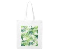 Gpkgsigt tropical palm tree leaves watercolor Printing Woman Canvas Tote Bag Strong and durable for traveling, shopping, Daily One Size