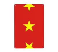 Gpkgsigt Vietnamese flag Printing Tin decorative painting 8x12in Made of tinplate, wear-resistant and durable