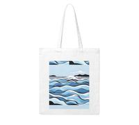 Gpkgsigt Waves lapping at the rocks Printing Woman Canvas Tote Bag Strong and durable for traveling, shopping, Daily One Size
