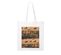 Gpkgsigt Wildlife Hunting Deer Bear Elk Printing Woman Canvas Tote Bag Strong and durable for traveling, shopping, Daily One Size