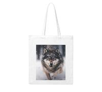 Gpkgsigt wolves Printing Woman Canvas Tote Bag Strong and durable for traveling, shopping, Daily One Size