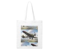 Gpkgsigt World War 2 Aircraft Airplane Printing Woman Canvas Tote Bag Strong and durable for traveling, shopping, Daily One Size