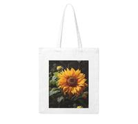 Gpkgsigt yellow sunflower on a brown background Printing Woman Canvas Tote Bag Strong and durable for traveling, shopping, Daily One Size