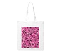 Gpkgsigt zebra tiger leopard pink Printing Woman Canvas Tote Bag Strong and durable for traveling, shopping, Daily One Size