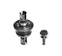 GPM 20CrMnTi Steel + 7075 Alloy Front Or Rear Complete Differential For Arrma 1:8 KRATON 6S V6 / NOTORIOUS V6 / OUTCAST/TALION / 1:7 MOJAVE EXB/FIRETEAM/BIG ROCK 6S Upgrade Parts - Black
