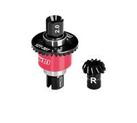 GPM 20CrMnTi Steel + Aluminium 7075 Alloy Rear Differential 12/30T 0.8 Mod For Arrma 1/16 Mini Kraton 3S Speed Truck Upgrades - Red