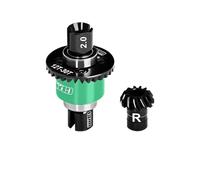 GPM 20CrMnTi Steel + Aluminium 7075 Alloy Rear Differential 12/30T 0.8 Mod For Arrma 1/16 Mini Kraton 3S Speed Truck Upgrades - Green