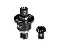 GPM 20CrMnTi Steel + Aluminium 7075 Alloy Rear Differential 12/30T 0.8 Mod For Arrma 1/16 Mini Kraton 3S Speed Truck Upgrades - Black