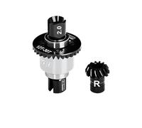 GPM 20CrMnTi Steel + Aluminium 7075 Alloy Rear Differential 12/30T 0.8 Mod For Arrma 1/16 Mini Kraton 3S Speed Truck Upgrades - Silver