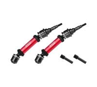 GPM 4140 Carbon Steel+ Aluminium 6061-T6 Alloy Rear CVD Drive Shaft For Traxxas 1/10 Ford Fiesta ST Rally VXL Upgrades - Red