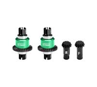 GPM 4140 CARBON STEEL + Aluminium 7075 ALLOY FRONT & REAR DIFFERENTIAL GEAR SET 12/30T For Arrma 1:18 GRANITE GROM / 1:14 TYPHON GROM / 1:16 MOJAVE GROM/QUAKE GROM/GORGON GROM - Green