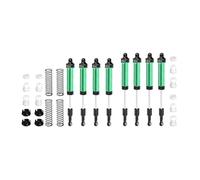 GPM Aluminium 6061-T6 Alloy Front & Rear Complete Internal Spring Shock Set 130mm And 134mm For LOSI 1/8 LMT 2.0 Grave Digger 4X4 Monster Truck-LOS04028 Upgrades - Green