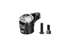 GPM Aluminium 7075 Alloy 20T Servo Saver For Arrma 1:16 Mini Kraton 3S / Mojave Granite Typhon Quake Gorgon Grom/Losi 1:12 Nascar/Asphalt Late Model - Black