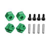 GPM Aluminium 7075 Alloy Front and Rear Clamp Type Wheel Hub 12mm for Traxxas 1:16 Mini Maxx 4WD 107154-1 / Mini XRT VXL-3S 108076-1 Monster Truck Upgrades - Green