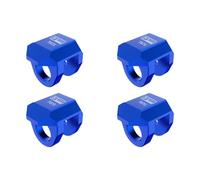 GPM Aluminium 7075 Alloy Front & Rear Shock Cap Protector For Arrma 1:14 TYPHON GROM / 1:16 MOJAVE GROM / 1:18 GRANITE GROM Small-Scale Monster Truck Upgrades - Blue