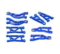 GPM Aluminium 7075 Alloy Front + Rear Upper And Lower Suspension Arms For Arrma 1/16 MOJAVE GROM DESERT TRUCK Upgrades - Blue