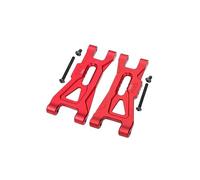 GPM Aluminium 7075 Front Lower Suspension Arms For Arrma 1/10 GORGON 4X2 Mega 550 Brushed Monster Truck-ARA3230 Upgrade Parts - Red