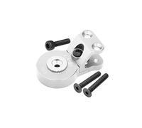 GPM Aluminium 7075 Servo Saver Steering 25T With Built-In Spring For Arrma 1/10 GORGON 4X2 Mega 550 Brushed Monster Truck-ARA3230 Upgrades - Silver
